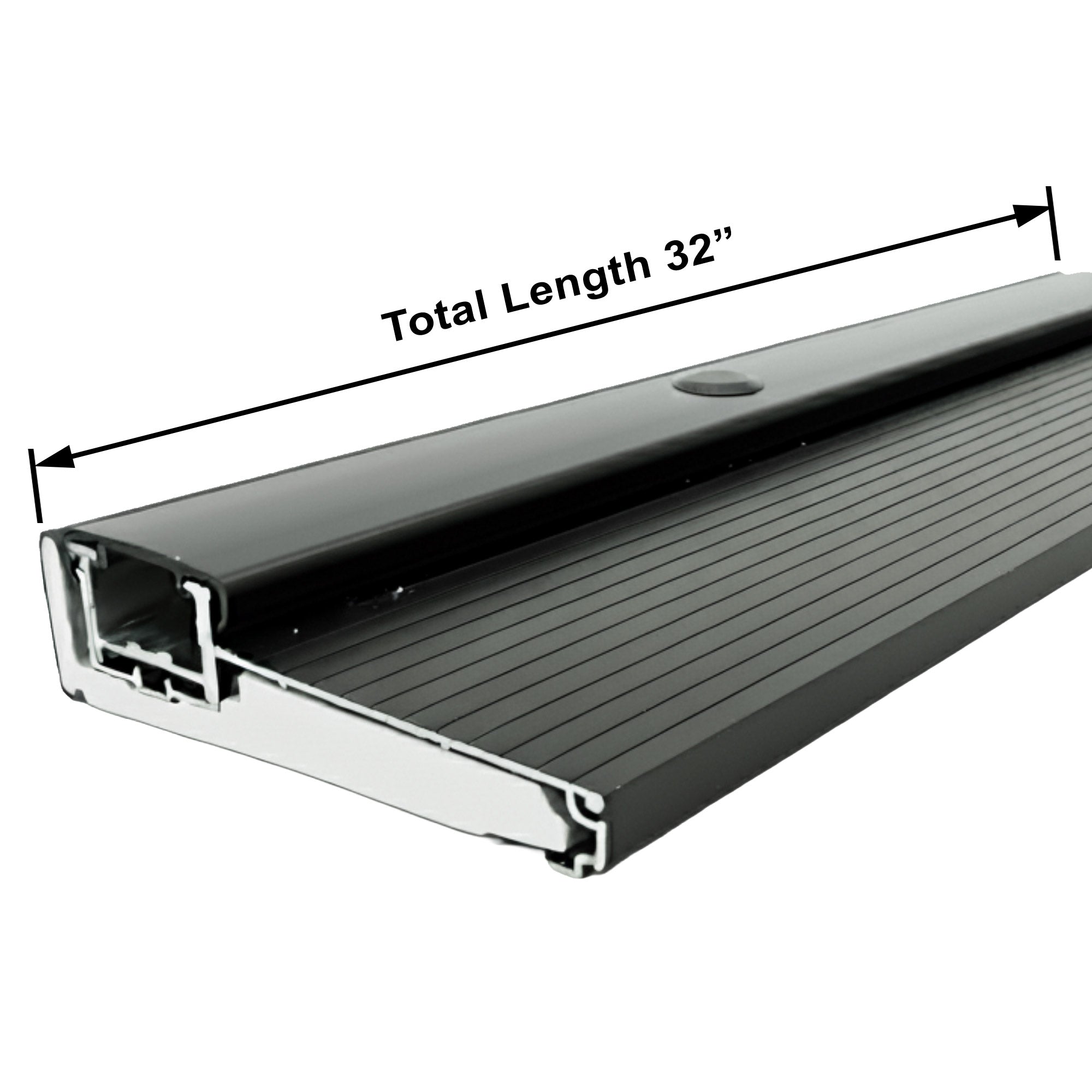 Black Aluminum Adjustable Door Threshold 72