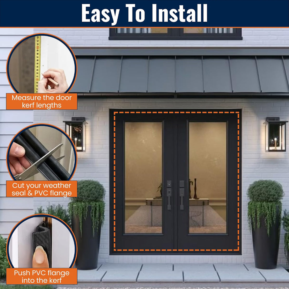 Kerf Door Weatherseal – Secure Protection Against Drafts, Wind, Rain & Noise