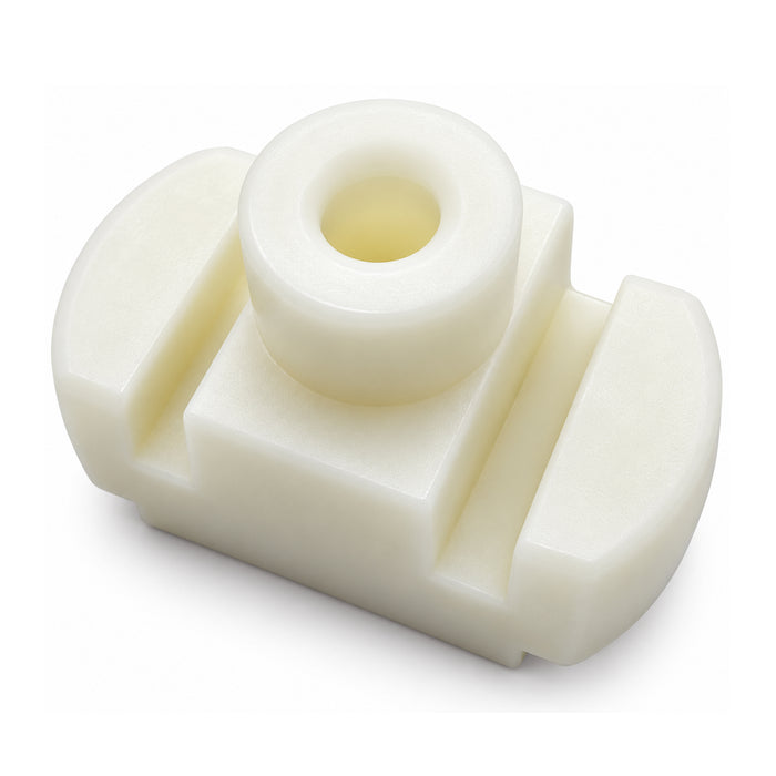 Nylon Drawer Guide 37/64" x 9/16" with 5/16" Top Opening – White, 4 Pack