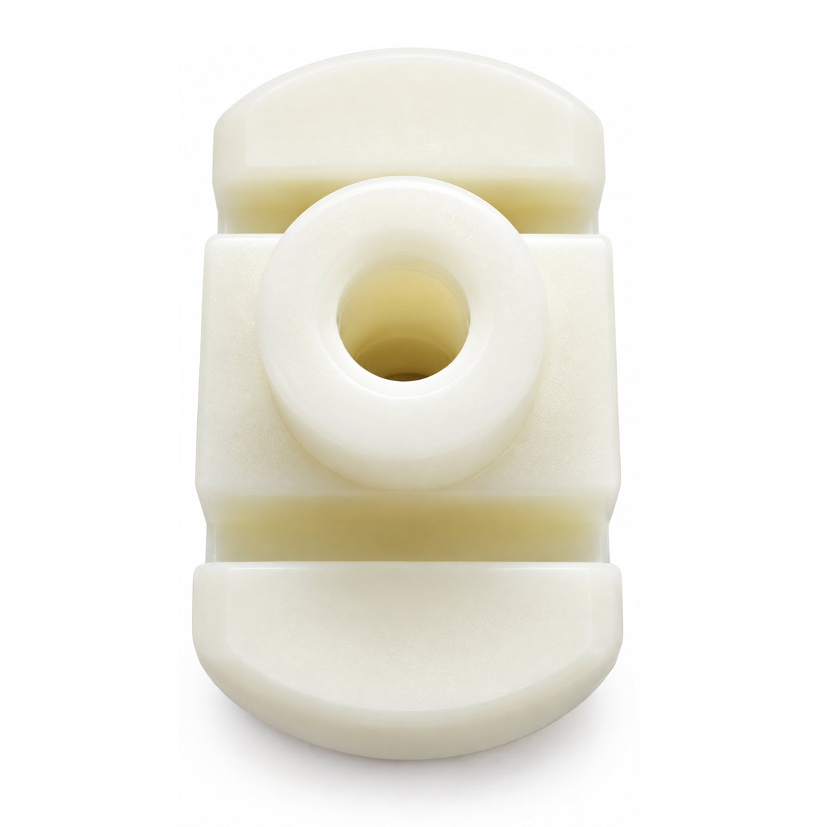 Nylon Drawer Guide 37/64" x 9/16" with 5/16" Top Opening – White, 4 Pack