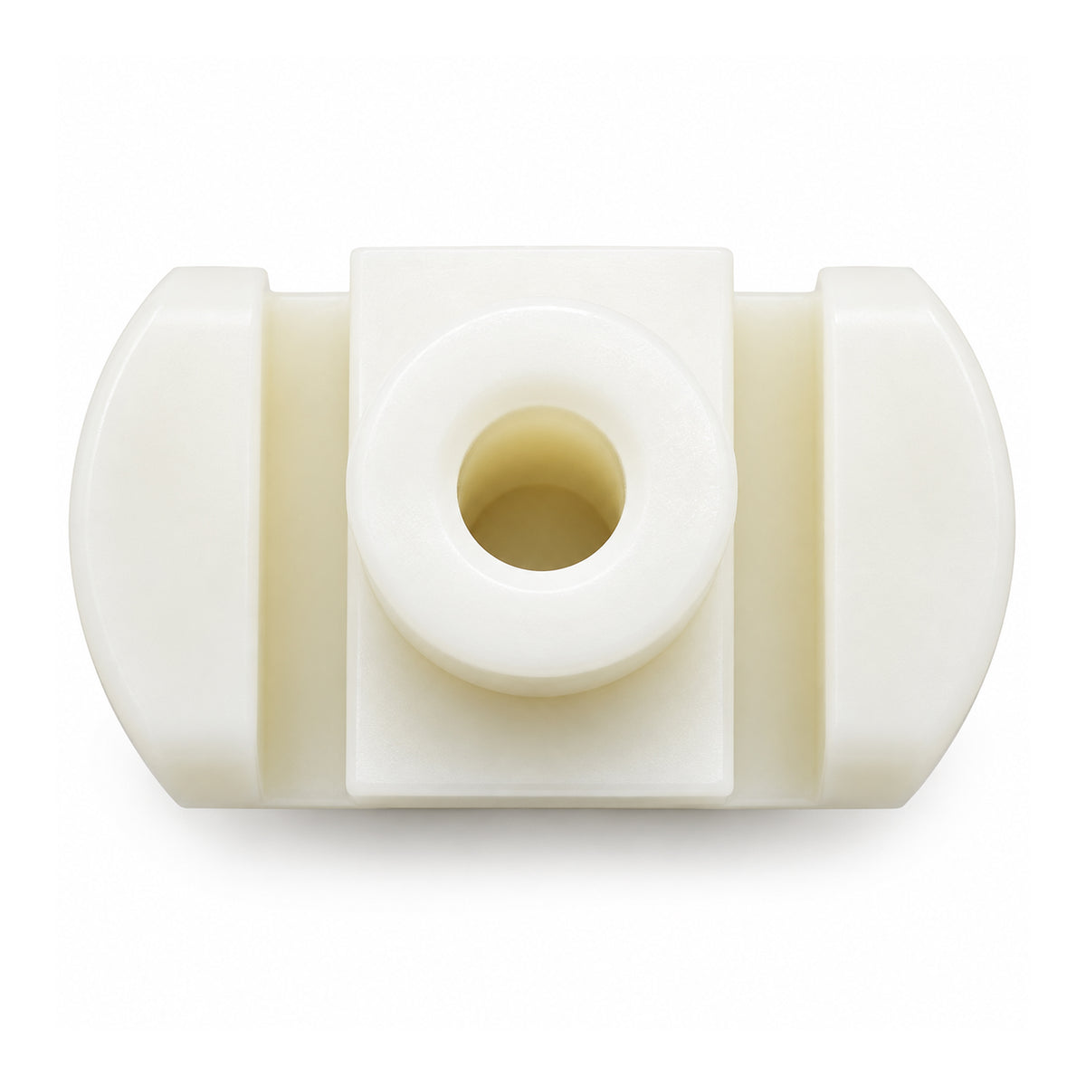 Nylon Drawer Guide 37/64" x 9/16" with 5/16" Top Opening – White, 4 Pack