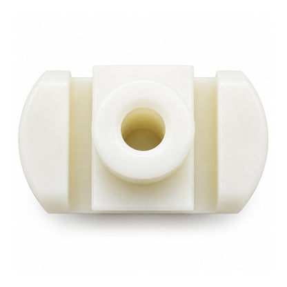 Nylon Drawer Guide 37/64" x 9/16" with 5/16" Top Opening – White, 4 Pack