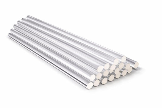 Clear PETG Polycarbonate Rod 1/8 in x 24 in DIY Plastic Rod 3 Pack