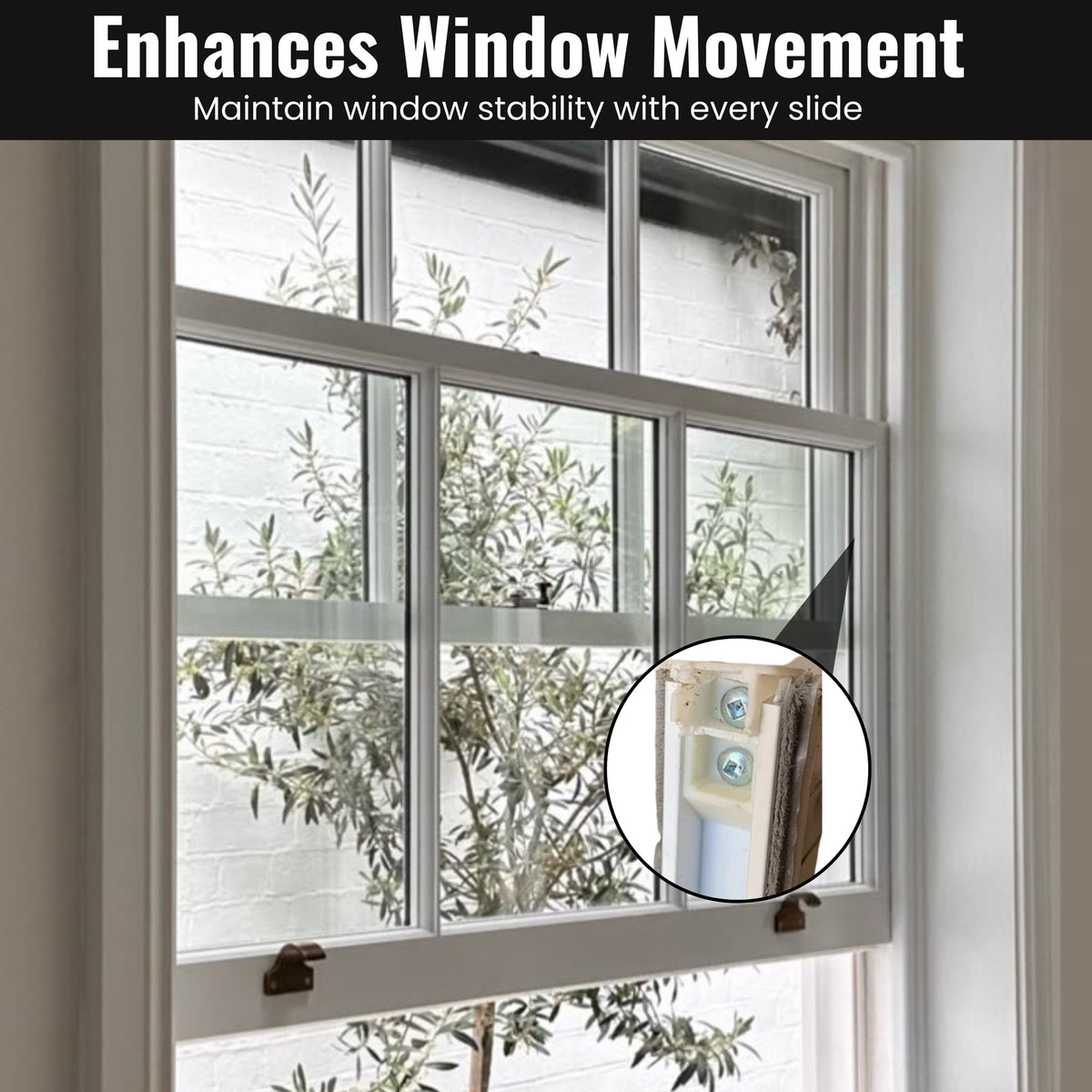 Nylon Window Sash Cam Replacements for Channel Balances – Black or White, 2-Pack & 10-Pack