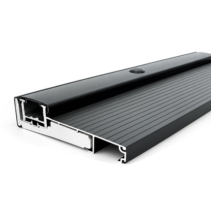 32", 36", 60" & 72" Black Adjustable Aluminum Door Threshold with Hidden Screws