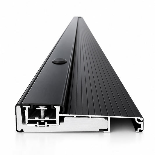 32", 36", 48", 60", 72" Length x 4-9/16" W x 1-3/8" H Adjustable Black Aluminum Door Threshold