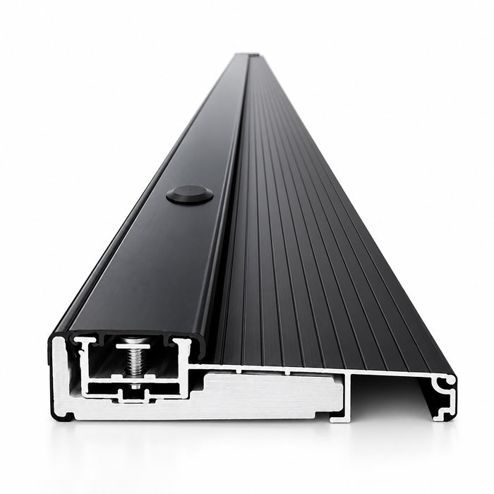 32", 36", 48", 60", 72" Length x 4-9/16" W x 1-3/8" H Adjustable Black Aluminum Door Threshold