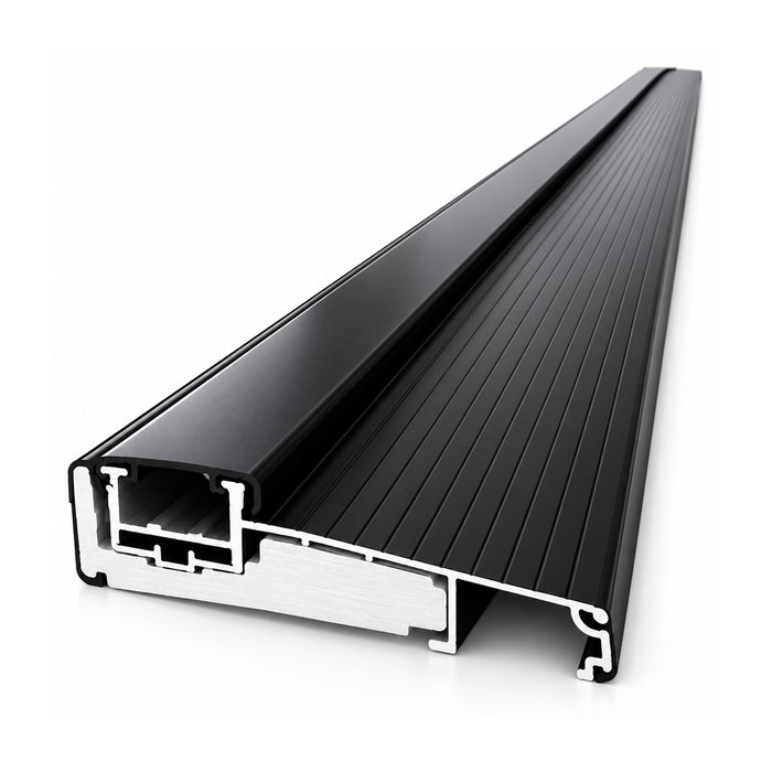 Aluminum Adjustable Exterior Door Threshold, Black, 36 in Length