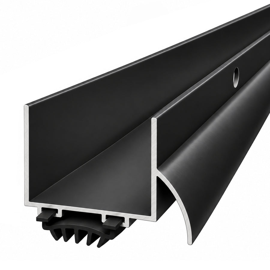 U Shaped Aluminum Door Bottom Sweep – 1-3/8
