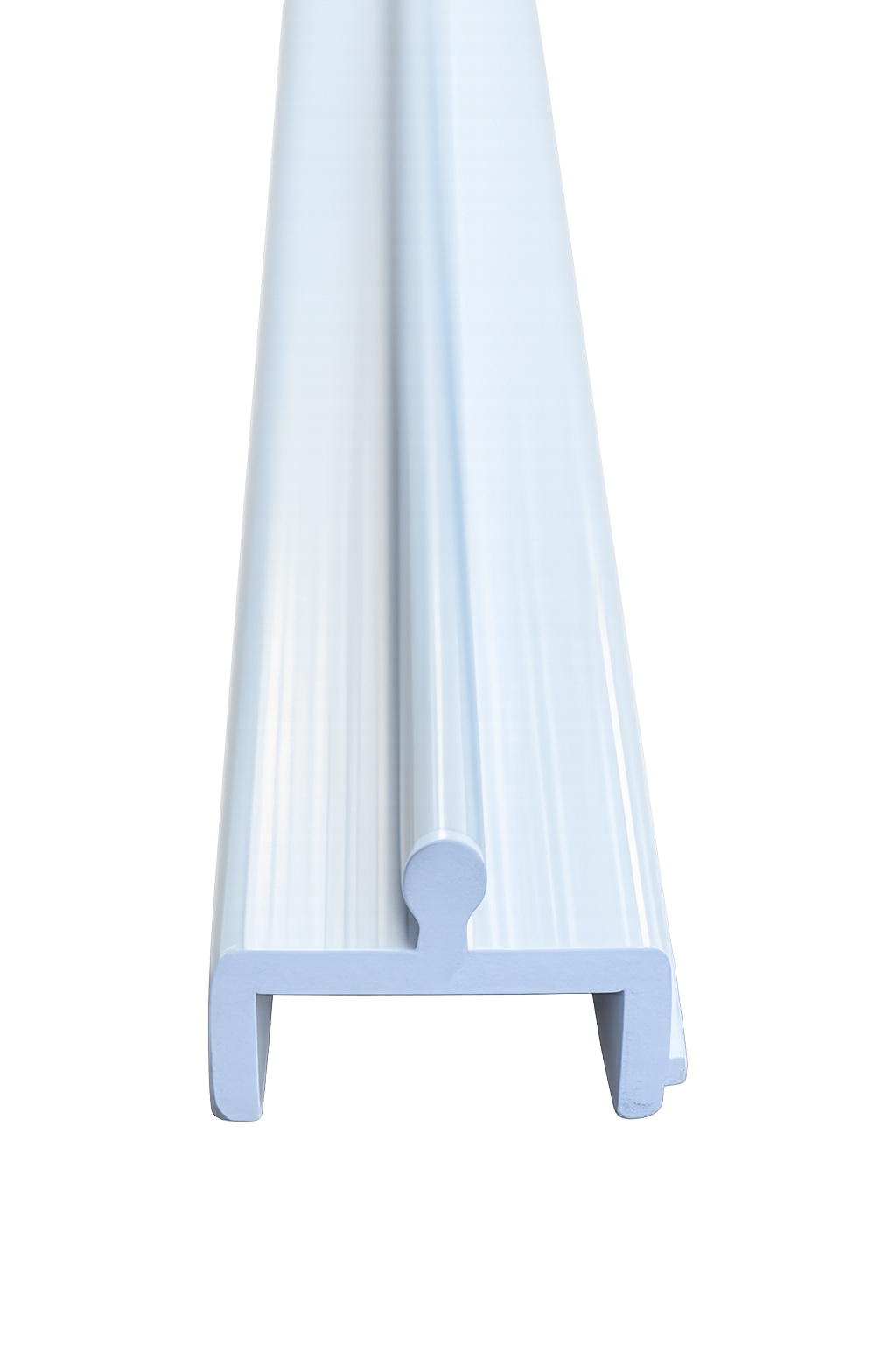 72 In & 96 In Lengths | 3/4 In Wide Sliding Screen Door Bottom Track Replacement - White Vinyl