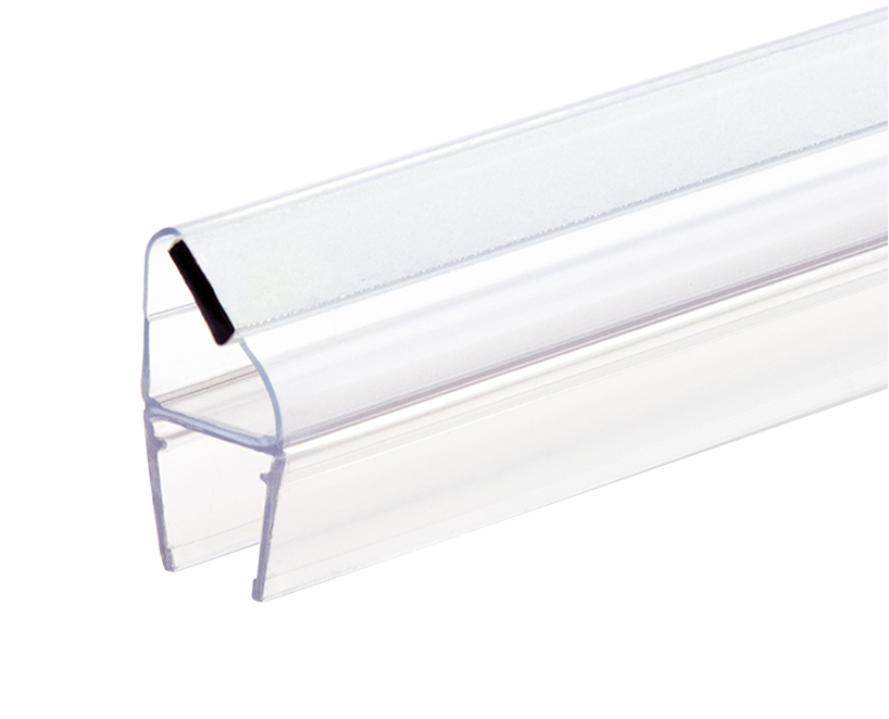 Set of 2 Magnetic Shower Door Seal, 90° Outswing, 3/8" Glass, 95"