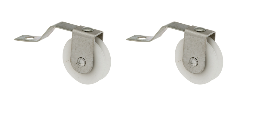 Nylon Screen Door Tension Rollers with Stainless Steel Spring, 1" diameter